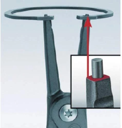 Preciziškos replės išoriniams žiedams KNIPEX 4911A1