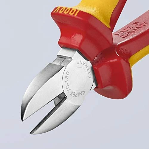 Žnyplės šoninio kirpimo VDE 180mm, Knipex