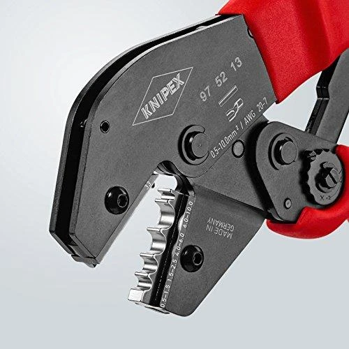 Laidų antgalių užspaudimo replės 0,5-10mm2, Knipex
