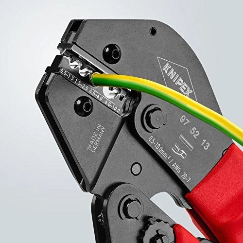 Laidų antgalių užspaudimo replės 0,5-10mm2, Knipex
