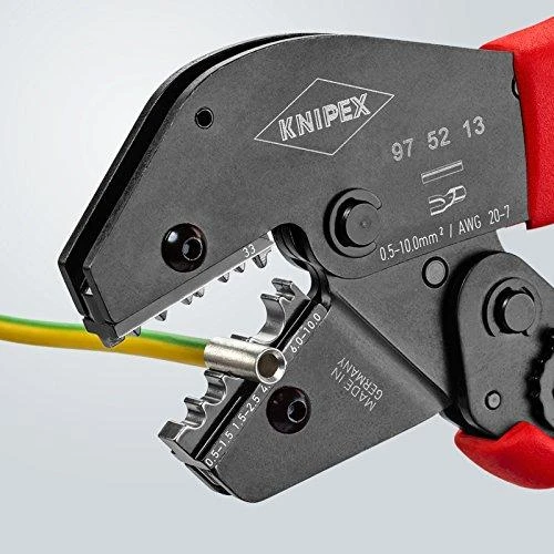 Laidų antgalių užspaudimo replės 0,5-10mm2, Knipex