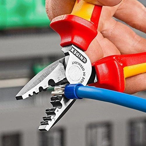 Replės elektrikams laidų antgaliams 0.25-16 mm² užspausti 97 78 180, Knipex