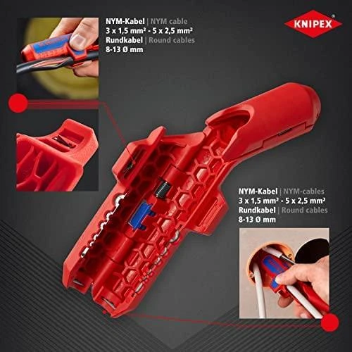 Universalus nuizoliavimo įrankis KNIPEX ErgoStrip