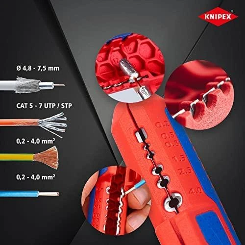 Universalus nuizoliavimo įrankis KNIPEX ErgoStrip