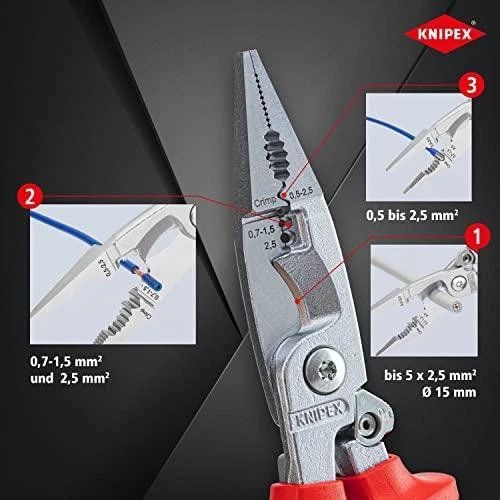 Elektros instaliavimo replės KNIPEX 1396