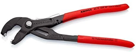 Spyruoklinių sąvaržų suspaudimo replės KNIPEX 85 51 250 AF