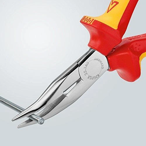 Replės prailgintomis lenktomis žiaunomis elektrikams KNIPEX 2526