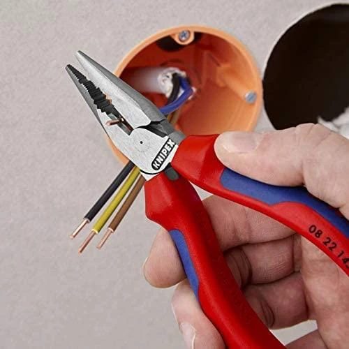 Kombinuotos replės siaurėjančiais galais KNIPEX 0822