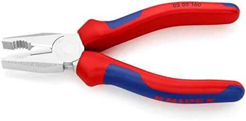 KNIPEX kombinuotos replės chromuotos 160 mm