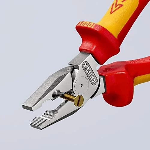 Kombinuotos didelės svertinės jėgos replės KNIPEX 0206, 180mm