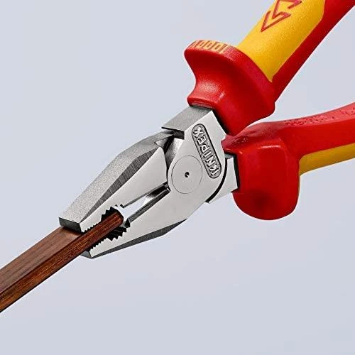 Kombinuotos didelės svertinės jėgos replės KNIPEX 0206, 180mm
