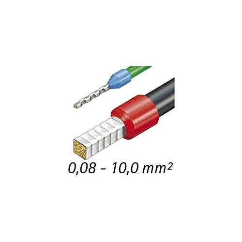 Laidų antgalių užspaudimo replės 0.08-10+16 mm², Knipex