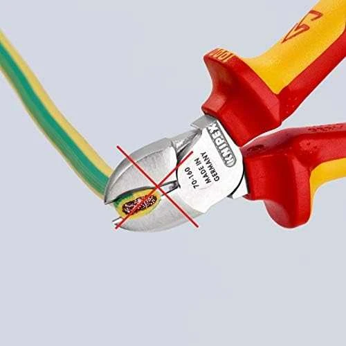 Žnyplės šoninio kirpimo VDE 160mm, Knipex