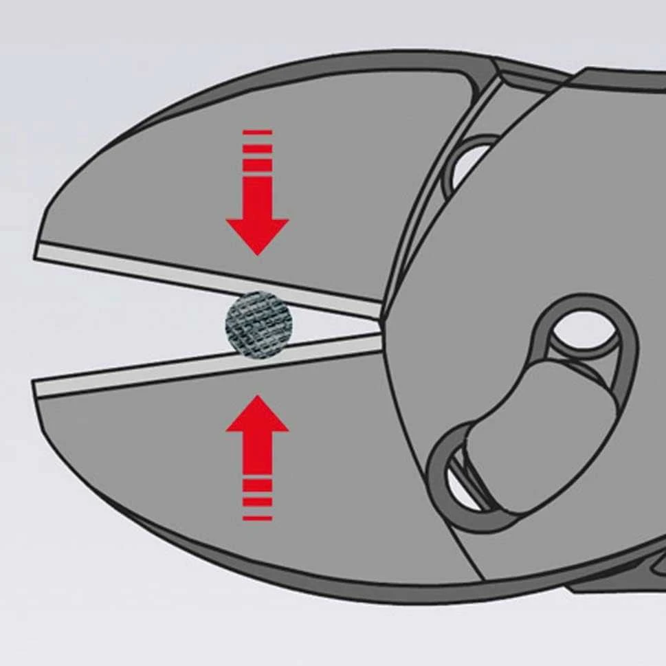 Didelės svertinės jėgos kirpimo replės KNIPEX 7371