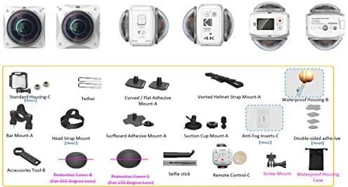 Kodak VR360 4K Ultimate Pack Baltas