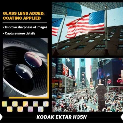 KODAK EKTAR H35N CAMERA STRIPED Sidabrinis