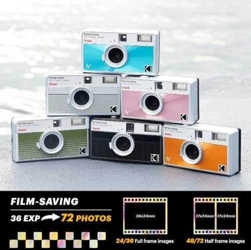 Kodak EKTAR H35N Camera Glazed Oranžinis
