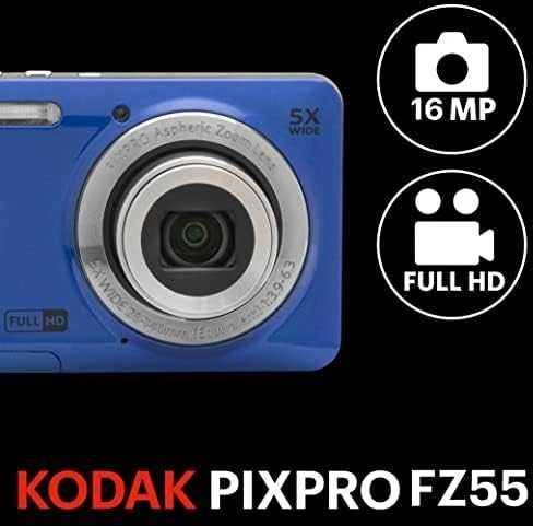 Skaitmeninis fotoaparatas Kodak PIXPRO FZ55 Friendly Zoom, mėlynas
