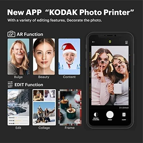 „Kodak Mini Shot Combo 2“ retro stiliaus 53,4 x 86,5 mm CMOS Geltona