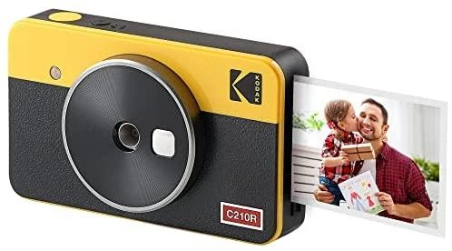 „Kodak Mini Shot Combo 2“ retro stiliaus 53,4 x 86,5 mm CMOS Geltona