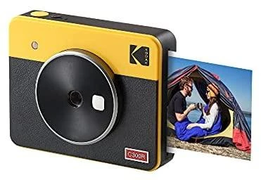 Momentinis Fotoaparatas - Kodak Mini Shot 3 Retro 4Pass Instant Photo Spausdintuvas, Geltona