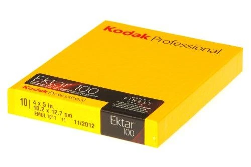 Kodak Ektar 100 Prof. 4x5" 10 lapų