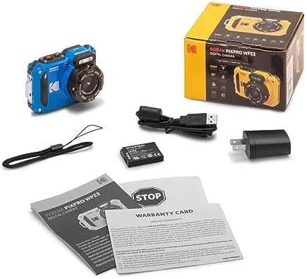 Skaitmeninė kamera - Kodak Camera WPZ2 Digital Atsparus vandeniui Mėlyna