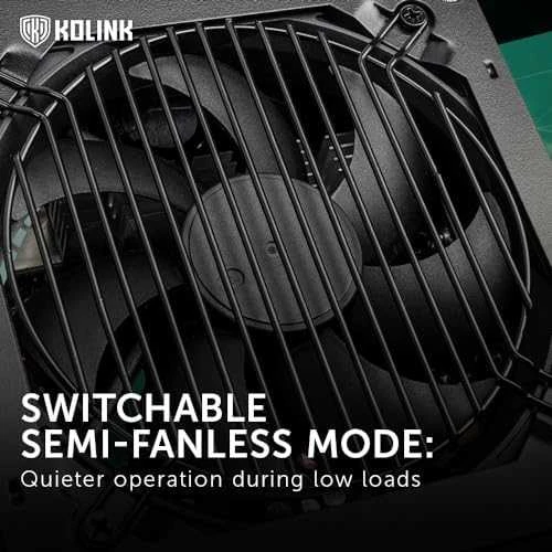 „Kolink Regulator 80 PLUS Gold“ maitinimo blokas, ATX 3.0, PCIe 5.0, modulinis – 1000 vatų