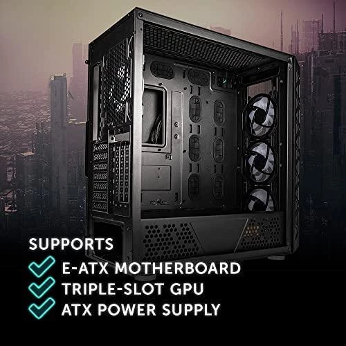 Kolink Citadel Mesh ATX ARGB Midi-Tower – juodos spalvos