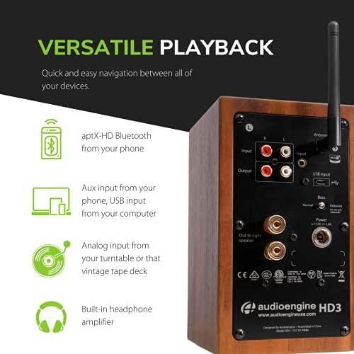 Audioengine HD3 BT 30 W kolonėlės, Riešutmedis