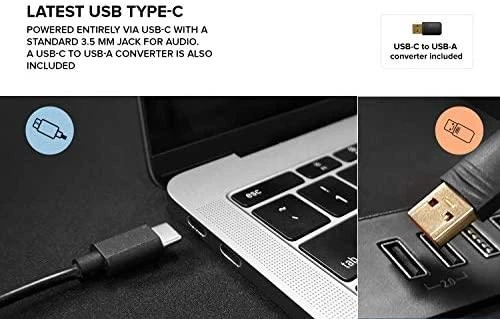 Kompiuterio kolonėlės Creative kompiuterinės kolonėlės 2.0 Pebble V2 juodos spalvos USB-C