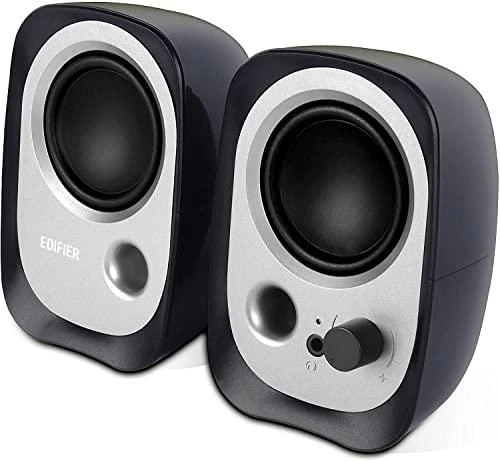 Kompiuterio kolonėlės Edifier R12U 2.0, 4 W, Juodos/Pilkos spalvos