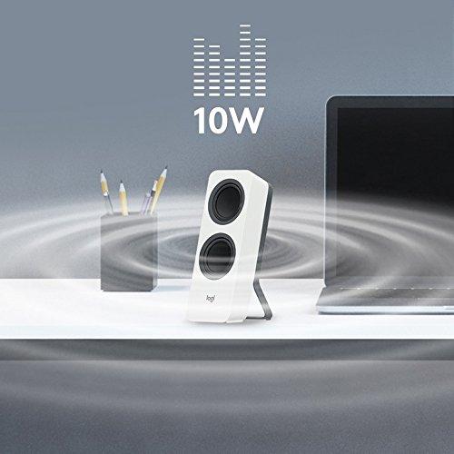 Kompiuterio kolonėlės Logitech Z207 garso kolonėlė 5 W Balta Bevielis 3.5mm/Bluetooth