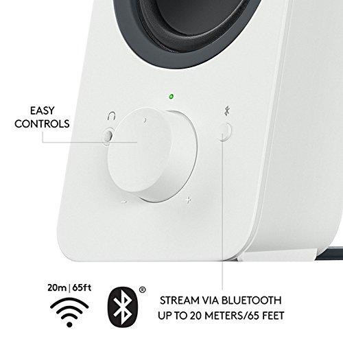 Kompiuterio kolonėlės Logitech Z207 garso kolonėlė 5 W Balta Bevielis 3.5mm/Bluetooth