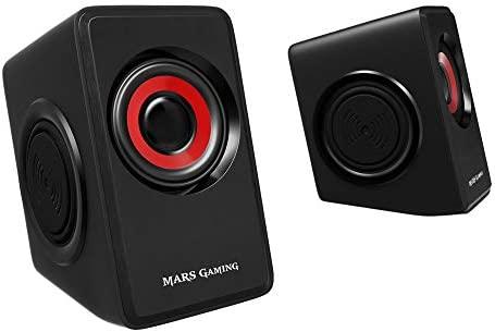 Kompiuterio kolonėlės Mars Gaming MS1 Stereo Multimedia Desktop Speakers / 2x 5W / 3.5mm Audio / USB Power