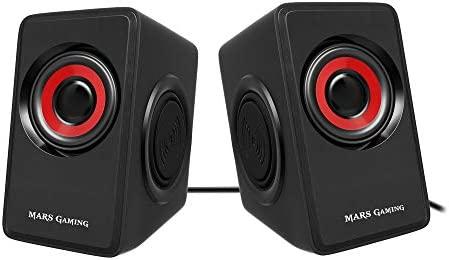Kompiuterio kolonėlės Mars Gaming MS1 Stereo Multimedia Desktop Speakers / 2x 5W / 3.5mm Audio / USB Power