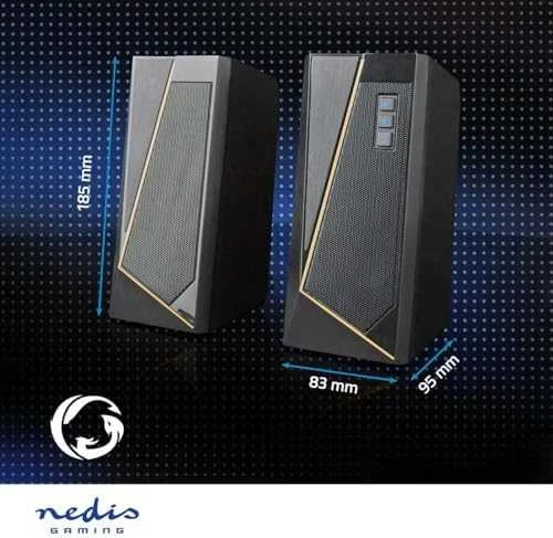 Kompiuterio kolonėlės Nedis GSPR31020BK koloninis garsiakalbis 2 krypčių garsiakalbis Juodas Wired 6 W