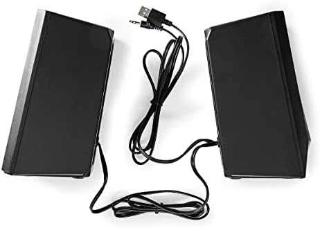 Kompiuterio kolonėlės Nedis GSPR31020BK koloninis garsiakalbis 2 krypčių garsiakalbis Juodas Wired 6 W