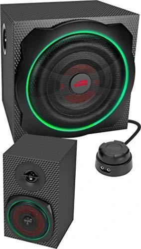Kompiuterio kolonėlės Speedlink kolonėlė GRAVITY CARBON RGB. 2.1 System. sw retail