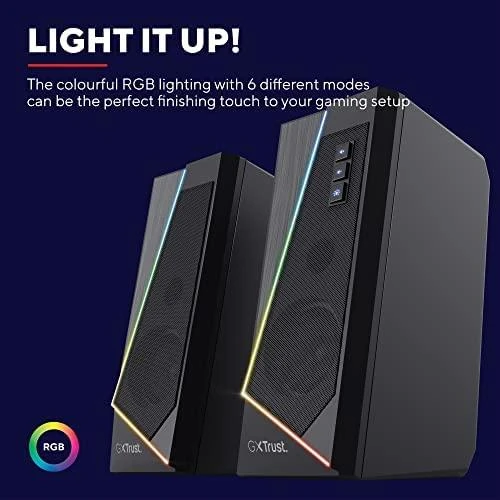 Kompiuterio kolonėlės TRUST GXT 609 Zoxa RGB Illuminated kolonėlės