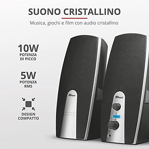 Kompiuterio kolonėlės Trust MILA 2.0 10W garso kolonėlės