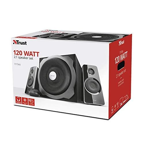 Kompiuterio kolonėlės Kolonėlės Trust Tytan 2.1 Subwoofer Juod