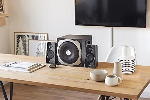 Kompiuterio kolonėlės Kolonėlės Trust Tytan 2.1 Subwoofer Juod