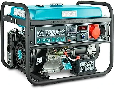 KÖNNER & SÖHNEN Benzininis generatorius 5,0kW 230/400V KS 7000E-3