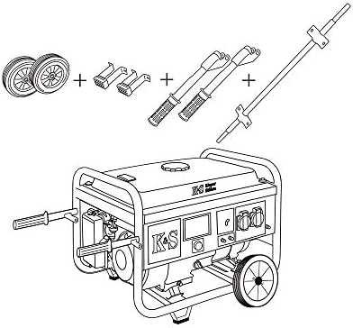 KÖNNER & SÖHNEN generatoriaus transportavimo rinkinys KS 7KIT