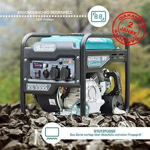 KONNER&SOHNEN Inverterinis generatorius  KS 3300i, 3300W, 230V