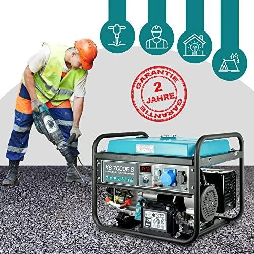 Könner & Söhnen hibridinis (benzinas/LPG) generatorius KS 7000E G