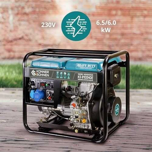 Könner & Söhnen dyzelinis generatorius 6,0kW 230V KS 8100HDE (EURO V)