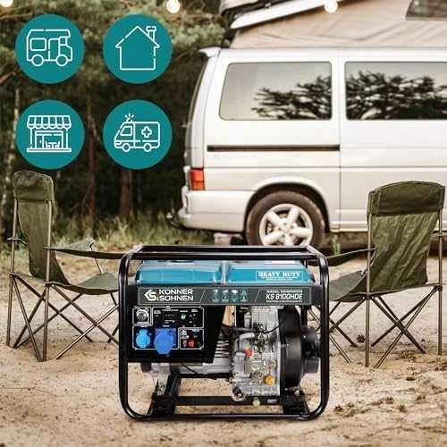 Könner & Söhnen dyzelinis generatorius 6,0kW 230V KS 8100HDE (EURO V)