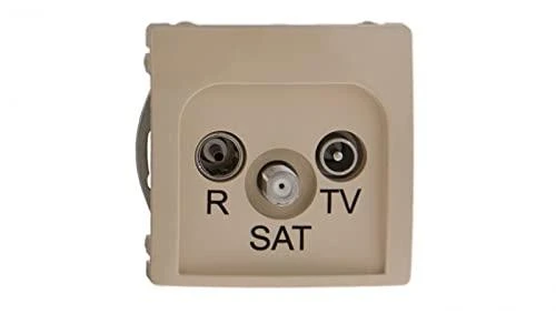 Kontakt-Simon Antenos lizdas BASIC MODULE RTV/SAT terminalo kremas - BMZAR-SAT1.3/1.01/12